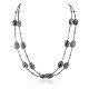 2 Strand Certified Authentic Navajo .925 Sterling Silver Natural Turquoise Snowflake Stone Native American Necklace 15304-68