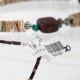 Certified Authentic Navajo .925 Sterling Silver Graduated Spiny and Turquoise Native American Necklace 790101-20