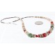 Certified Authentic Navajo .925 Sterling Silver Graduated Melon Shell and Coral Turquoise Native American Necklace 390755317753