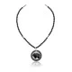 Bear .925 Sterling Silver Certified Authentic Navajo Native American Natural Turquoise Black Onyx Necklace 11051-3 Bear .925 Sterling Silver Certified Authentic Navajo Native American Natural Turquoise Black Onyx Necklace 11051-3