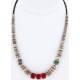 Certified Authentic Navajo .925 Sterling Silver Graduated Heishi Turquoise CORAL Native American Necklace 371015113236