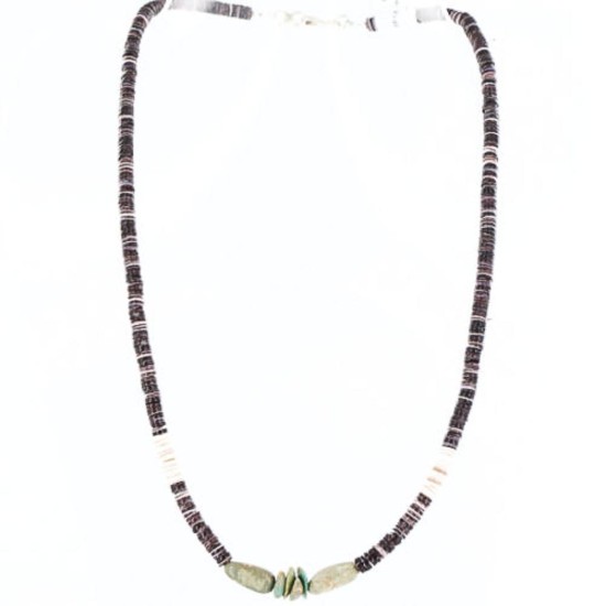 $230 Handmade Certified Authentic Navajo .925 Sterling Silver Graduated Heishi Turquoise Native American Necklace 371001071006 $230 Handmade Certified Authentic Navajo .925 Sterling Silver Graduated Heishi Turquoise Native American Necklace 371001071006
