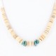 $230 Handmade Certified Authentic Navajo .925 Sterling Silver Graduated Melon Shell and Turquoise Native American Necklace 370996065804 $230 Handmade Certified Authentic Navajo .925 Sterling Silver Graduated Melon Shell and Turquoise Native American Necklace 370996065804