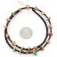 Certified Authentic Charlene Litle Navajo .925 Sterling Silver Natural Turquoise Native American Necklace 15883-6