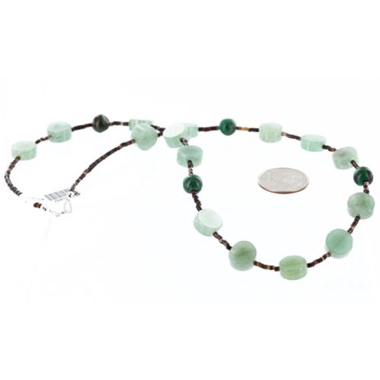 Certified Authentic Navajo .925 Sterling Silver Natural Turquoise Jade Native American Necklace 371322599464 Certified Authentic Navajo .925 Sterling Silver Natural Turquoise Jade Native American Necklace 371322599464