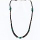 $230Handmade Certified Authentic Navajo .925 Sterling Silver Graduated Heishi Malachite Turquoise Native American Necklace 370999608374