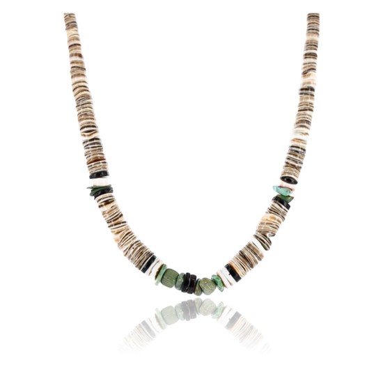 $240 Handmade Certified Authentic Navajo .925 Sterling Silver Graduated Heishi Turquoise Native American Necklace 390771299769 $240 Handmade Certified Authentic Navajo .925 Sterling Silver Graduated Heishi Turquoise Native American Necklace 390771299769
