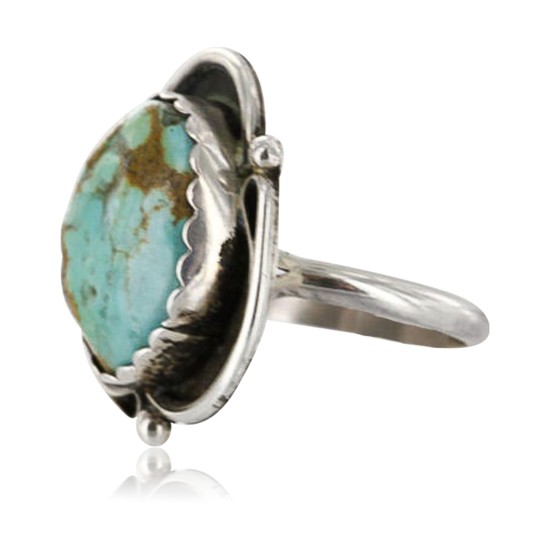 $240 Handmade Certified Authentic Navajo .925 Sterling Silver Natural Turquoise Native American Ring  390752306477