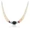 $250 Certified Authentic Navajo .925 Sterling Silver Graduated Heishi Turquoise and Coral Native American Necklace 25240