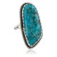 $270 Handmade Certified Authentic Navajo .925 Sterling Silver Natural Turquoise Native American Ring  370982758315