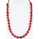 Certified Authentic Navajo .925 Sterling Silver Natural Coral 1 strand Native American Necklace 371052409945