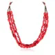 3 Strand Certified Authentic Navajo .925 Sterling Silver Coral Native American Necklace 790106-1 3 Strand Certified Authentic Navajo .925 Sterling Silver Coral Native American Necklace 790106-1