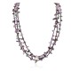 3 Strand Certified Authentic Navajo .925 Sterling Silver Natural Turquoise Amethyst Native American Necklace 25268-1 3 Strand Certified Authentic Navajo .925 Sterling Silver Natural Turquoise Amethyst Native American Necklace 25268-1