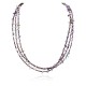 3 Strand Certified Authentic Navajo .925 Sterling Silver Natural Turquoise and Amethyst Native American Necklace 15980-2 3 Strand Certified Authentic Navajo .925 Sterling Silver Natural Turquoise and Amethyst Native American Necklace 15980-2