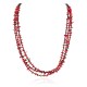 3 Strand Certified Authentic Navajo .925 Sterling Silver Natural Turquoise Coral Native American Necklace 750158-0