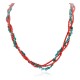 3 Strand Certified Authentic Navajo .925 Sterling Silver Natural Turquoise Native American Necklace 15960 3 Strand Certified Authentic Navajo .925 Sterling Silver Natural Turquoise Native American Necklace 15960