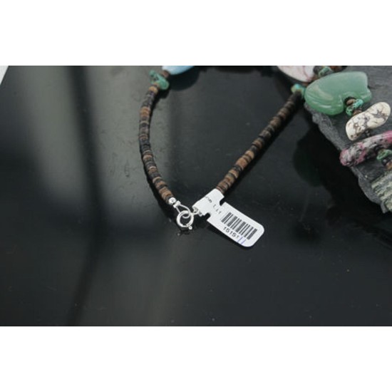 $300 Bear FetishCertified Authentic Navajo .925 Sterling Silver Natural Turquoise Agate Native American Necklace 390679867516 $300 Bear FetishCertified Authentic Navajo .925 Sterling Silver Natural Turquoise Agate Native American Necklace 390679867516