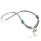 $300 Carved Fetish TCertified Authentic Navajo .925 Sterling Silver Graduated Melon Shell and Turquoise Native American Necklace 18108-13