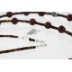 Certified Authentic 3 Strand Navajo .925 Sterling Silver Turquoise and Jasper Native American Necklace 15835-12
