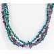 Certified Authentic 3 Strand Navajo .925 Sterling Silver Turquoise and AMETHYST Native American Necklace 371060457413