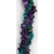 Certified Authentic 3 Strand Navajo .925 Sterling Silver Turquoise and AMETHYST Native American Necklace 15959-102