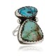 $330 Handmade Certified Authentic Navajo .925 Sterling Silver Natural Turquoise Native American Ring  390758086440