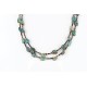 Certified Authentic 3 Strand Navajo .925 Sterling Silver Turquoise and Jade Native American Necklace 390754074679