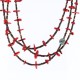 Certified Authentic 3 Strand Navajo .925 Sterling Silver  Turquoise and Coral Native American Necklace 371001322594