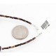 Certified Authentic 2 Strand Navajo .925 Sterling Silver Turquoise and Amethyst Native American Necklace 15554-2