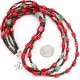 Certified Authentic 3 Strand Navajo .925 Sterling Silver Turquoise and Coral Native American Necklace 390832529281