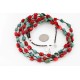 Certified Authentic 3 Strand Navajo .925 Sterling Silver Turquoise and Coral Native American Necklace 371008790139