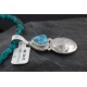 Vintage Style OLD Buffalo Coin Certified Authentic Navajo .925 Sterling Silver Turquoise Native American Necklace 390747263087