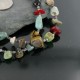 Certified Authentic 2 Strand Navajo .925 Sterling Silver Turquoise and Multi Color Stones Native American Necklace 1530-32