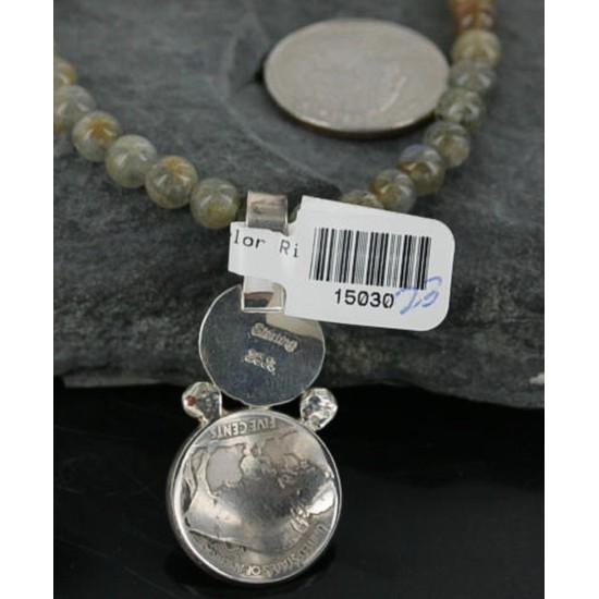 Vintage Buffalo Coin Navajo Sterling Silver Turquoise Necklace 390689758816 Vintage Buffalo Coin Navajo Sterling Silver Turquoise Necklace 390689758816
