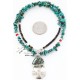 Vintage Style OLD Buffalo Nickel Certified Authentic Navajo .925 Sterling Silver Turquoise Native American Necklace 390832582382
