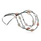 $480 Certified Authentic 3 Strand Navajo .925 Sterling Silver Turquoise and Carnelian Native American Necklace 750106-62 $480 Certified Authentic 3 Strand Navajo .925 Sterling Silver Turquoise and Carnelian Native American Necklace 750106-62