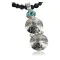 $480 Vintage Style OLD Buffalo and Indian Head Certified Authentic Navajo .925 Sterling Silver Turquoise Native American Necklace 390728822152