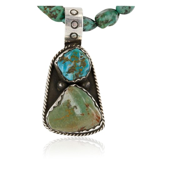 $500 Handmade Certified Authentic Navajo .925 Sterling Silver Natural AJAX and Turquoise Native American Necklace 390760754589 $500 Handmade Certified Authentic Navajo .925 Sterling Silver Natural AJAX and Turquoise Native American Necklace 390760754589