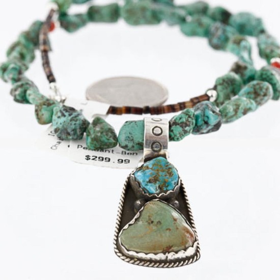 $500 Handmade Certified Authentic Navajo .925 Sterling Silver Natural AJAX and Turquoise Native American Necklace 390760754589 $500 Handmade Certified Authentic Navajo .925 Sterling Silver Natural AJAX and Turquoise Native American Necklace 390760754589