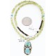 Handmade Certified Authentic Navajo .925 Sterling Silver Peridot and Turquoise Native American Necklace & Pendant 390795467394