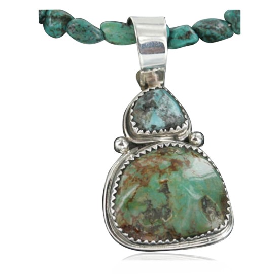 $540 Handmade Certified Authentic Navajo .925 Sterling Silver Natural AJAX and Turquoise Native American Necklace 390728984731 $540 Handmade Certified Authentic Navajo .925 Sterling Silver Natural AJAX and Turquoise Native American Necklace 390728984731