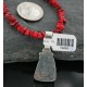 $540 Handmade Certified Authentic Navajo .925 Sterling Silver Natural Turquoise and Coral Native American Necklace 390682386031