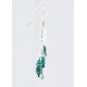 Certified Authentic Navajo .925 Sterling Silver Hooks Natural Turquoise Native American Earrings 390830067957