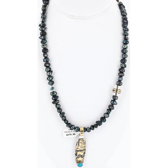 $630 12kt Gold Filled .925 Sterling Silver Handmade Pendant Handmade Clasp Storyteller Certified Authentic Navajo Native American Necklace 371038561842 $630 12kt Gold Filled .925 Sterling Silver Handmade Pendant Handmade Clasp Storyteller Certified Authentic Navajo Native American Necklace 371038561842