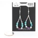 Certified Authentic Navajo .925 Sterling Silver Hooks Natural Turquoise Agate Native American Earrings 371047650254