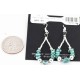 Certified Authentic Navajo .925 Sterling Silver Hooks Natural Turquoise Native American Earrings 371046337070