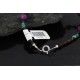 Certified Authentic Navajo .925 Sterling Silver Natural Turquoise and Purple Jade Native American Bracelet 390741726882
