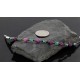 Certified Authentic Navajo .925 Sterling Silver Natural Turquoise and Purple Jade Native American Bracelet 370976448795