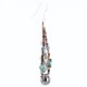 $80 Certified Authentic Navajo .925 Sterling Silver Hooks Natural Turquoise Hematite Native American Earrings 370994156894 All Products 18003-2 370994156894 (by LomaSiiva)