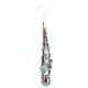 $80 Certified Authentic Navajo .925 Sterling Silver Hooks Natural Turquoise Hematite Native American Earrings 370994156894